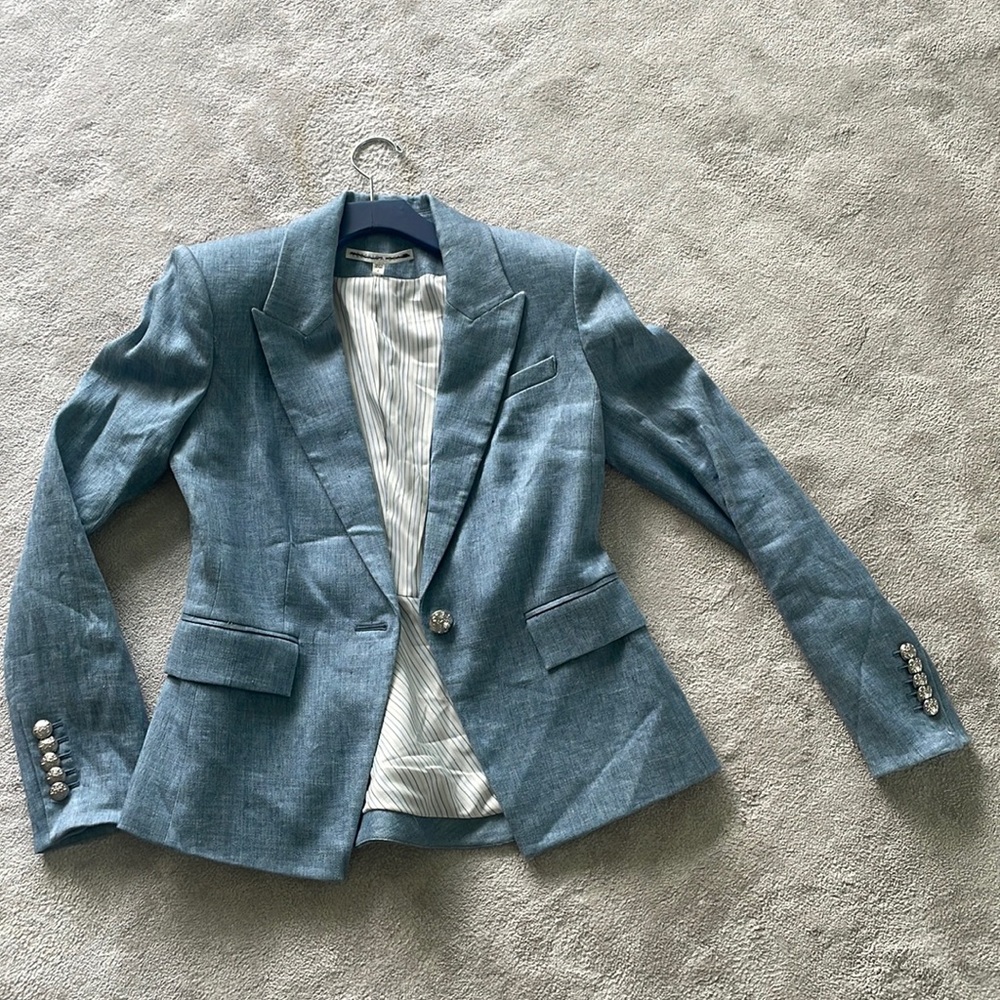 NEW Light blue Veronica Beard Blazer Size 4